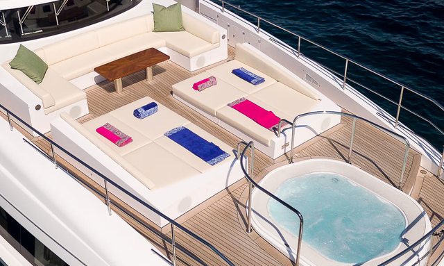 Chrimi III yacht Foredeck Spa With a View