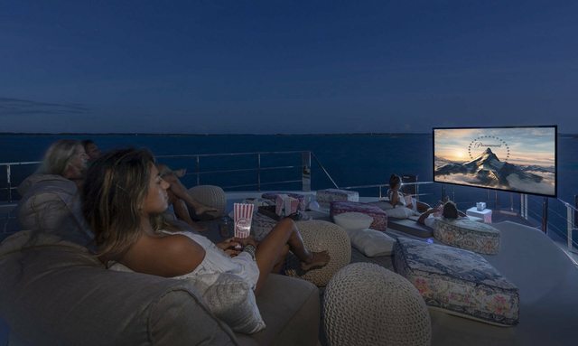 Safe Haven yacht Outdoor Cinema