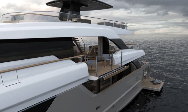 AV1 yacht Upper Deck Balcony & Skylounge