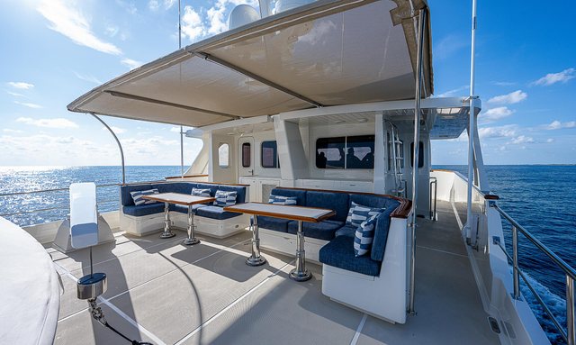 Money For Nothing yacht Upper Deck Comfort