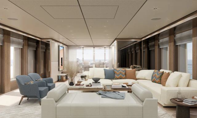 Project Agnetha yacht Warm Interior Design