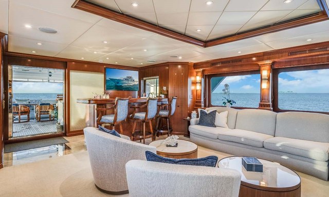 Pursuit yacht Classically Designed Salon