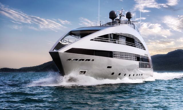 Ocean Emerald yacht Signature Sweeping Curved Superstructure