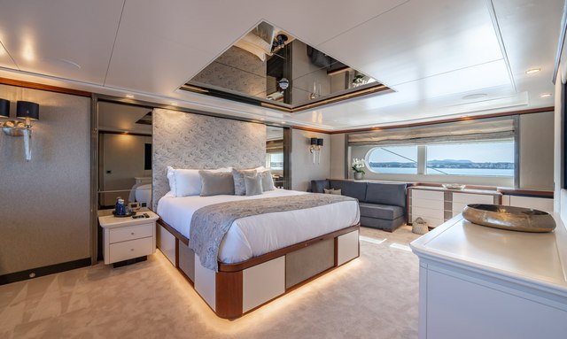 Titian Pearl yacht Master Stateroom