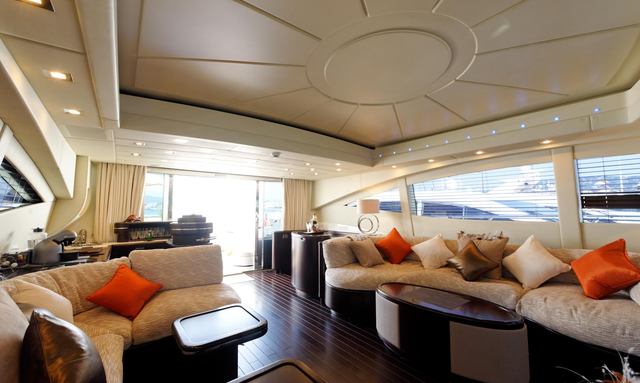 Claudia's yacht Luxurious Saloon