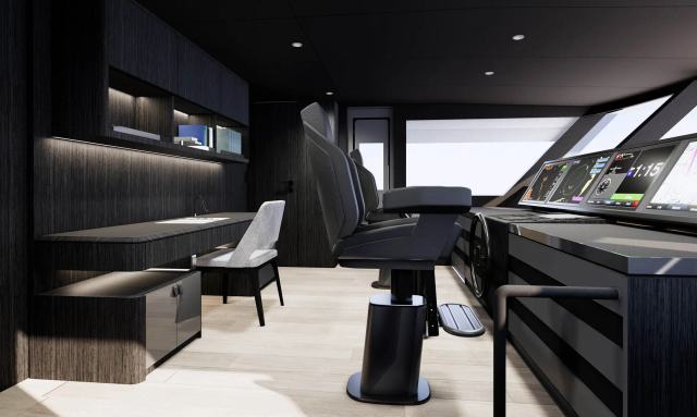 Horizon FD100 /912 yacht Skylounge with Integrated Wheelhouse