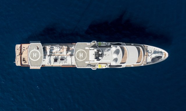 Le Grand Bleu yacht Two Helipads