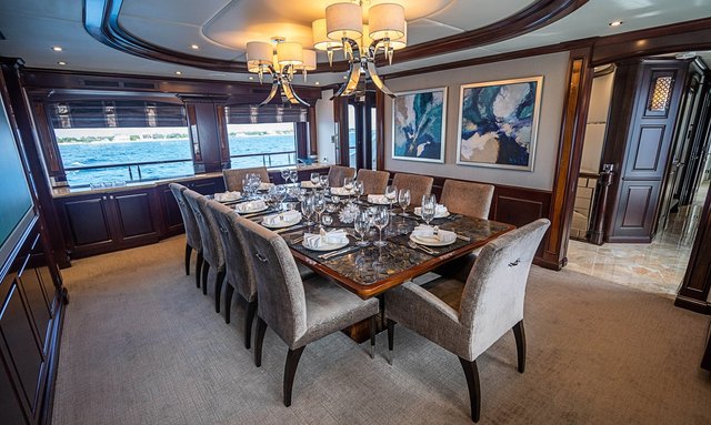 Nicole Evelyn yacht Private Dining Room