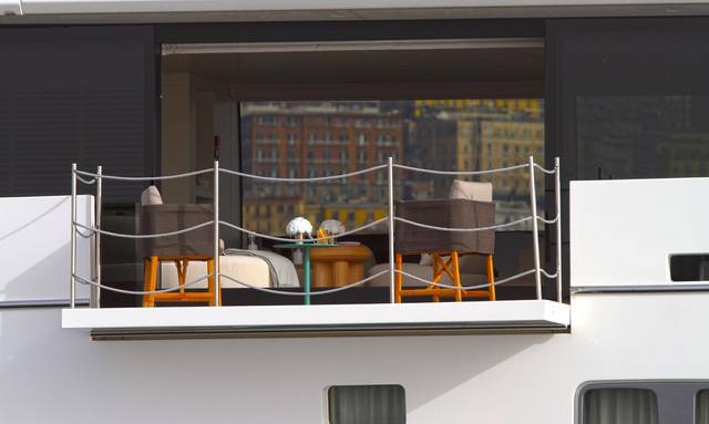 Valx yacht Side Balconies That Slide Open