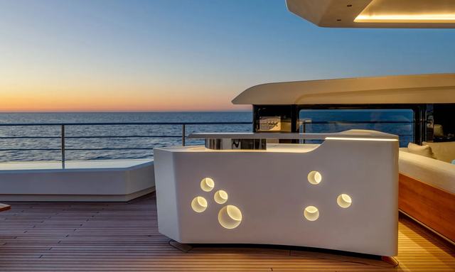 Club M yacht Versatile Top Deck