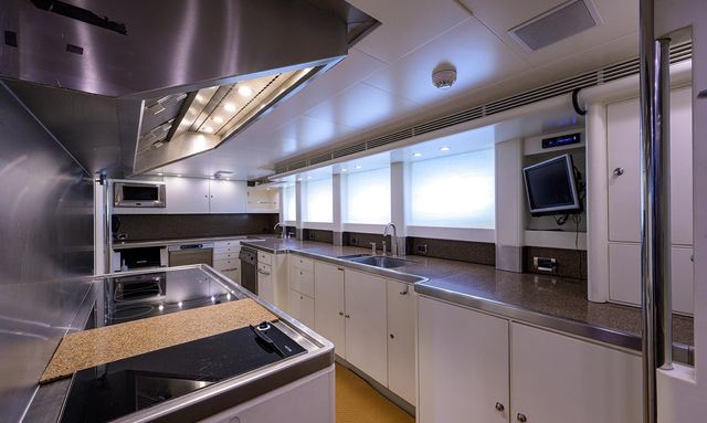 Aetos yacht Capacious Galley