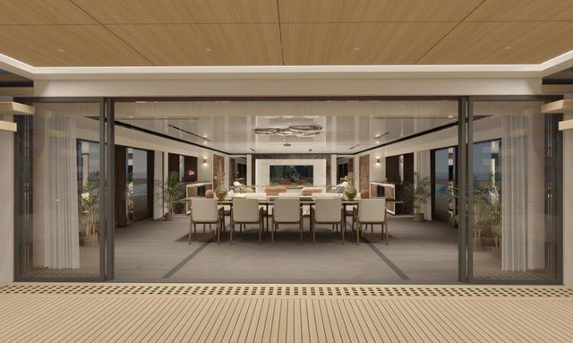 Wider 210 yacht Contemporary Interiors