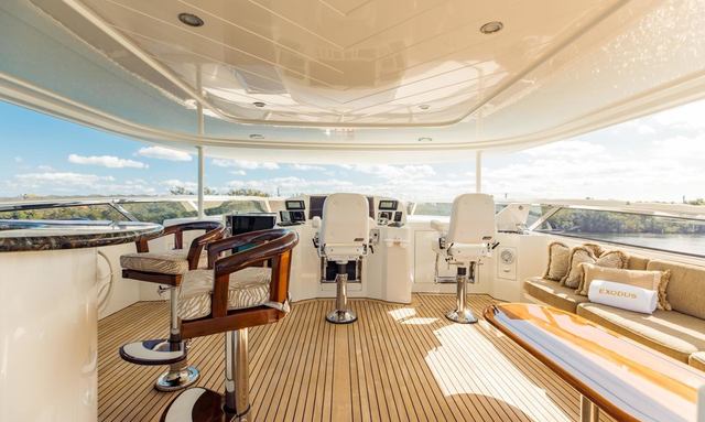 Delphina yacht Flybridge Ready for Fun