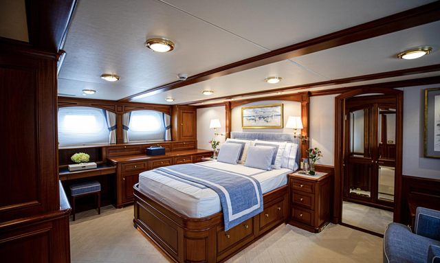 Anjilis yacht Spacious Master Suite