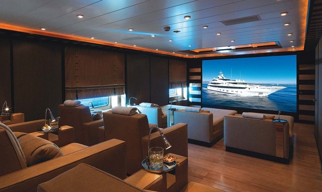 AHS yacht Private Cinema Room