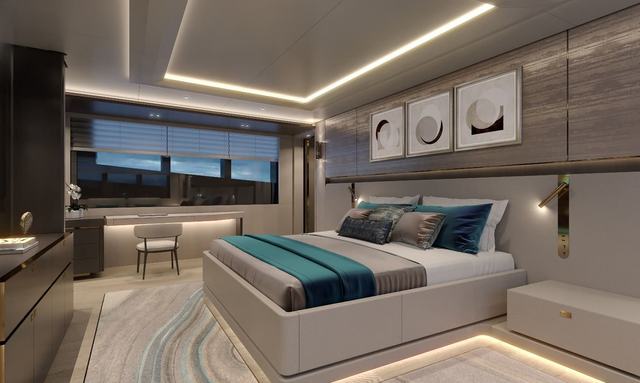 Grace O'Malley yacht 50m² Main Deck Owner's Suite