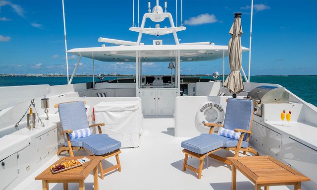 Silver Seas yacht Flybridge Entertaining Space