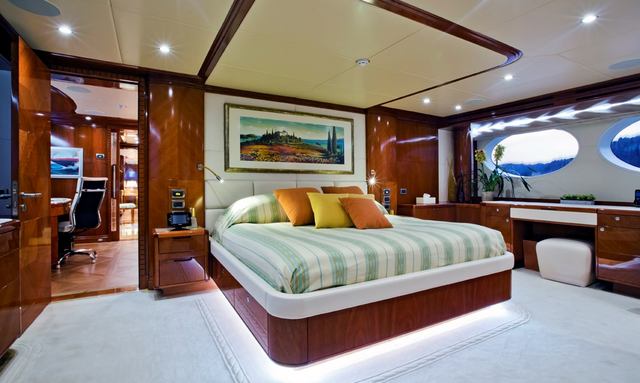 Grand Cru yacht Master Suite Balcony