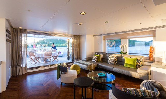 Ocean's Seven yacht Spacious Interior Design