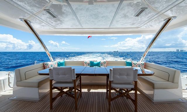 Obsession yacht Alfresco Dining