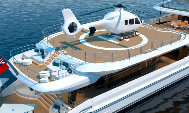 Limerence yacht Upper Deck Helipad