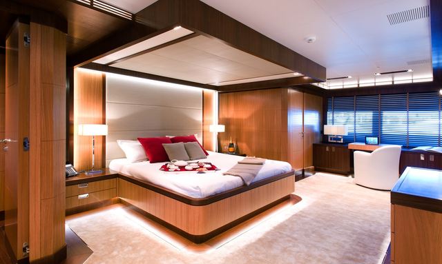 Armada yacht Owner's Suite with Balcony