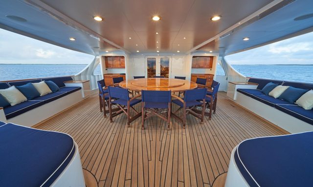 Asteria yacht Aft Deck Amenities