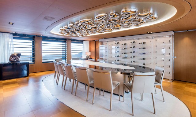 Suerte yacht Wine Cellar