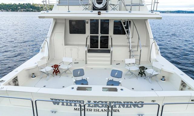 White Lightning yacht Versatile Deck Space