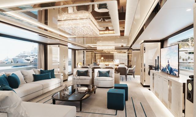 Stefania yacht  Fendi Casa interior design