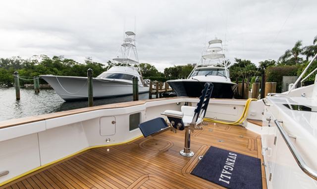 The Crown Royal yacht Fishing-Ready Cockpit