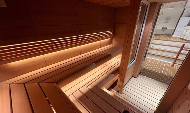 Polar Star yacht Modern Sauna Upgrade