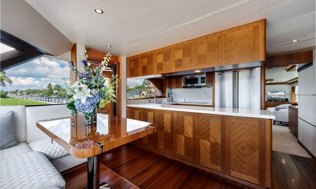 Theamata yacht High-Quality Woodwork Interior