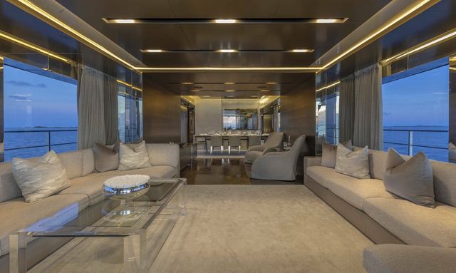 Safe Haven yacht Modern Lounge Area