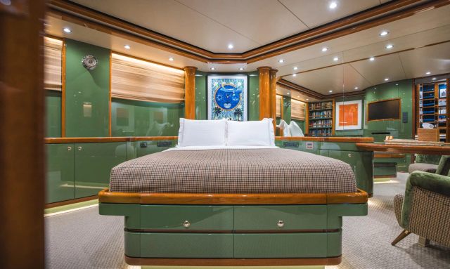 Slow Poke yacht Porsche-Inspired Master Suite 