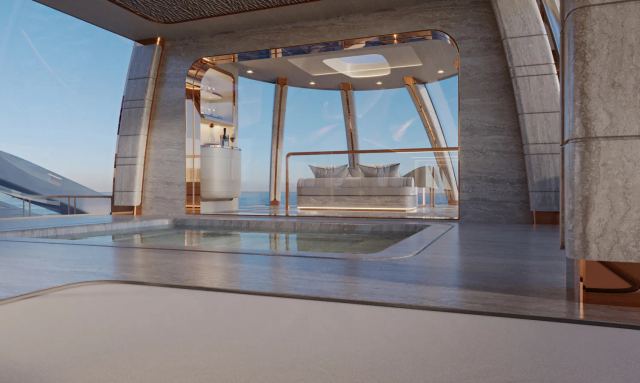 Project ELF yacht Convertible Winter Garden