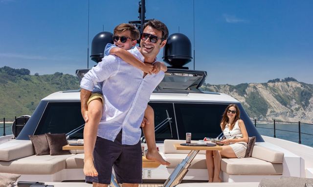 Era II yacht Continuous Glazing With Angled Forward Sections