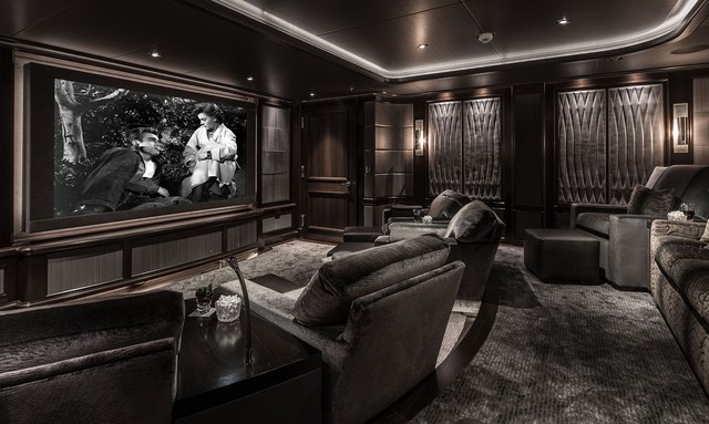 Aquila yacht Cinema Room