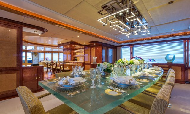 C Star yacht Formal Dining