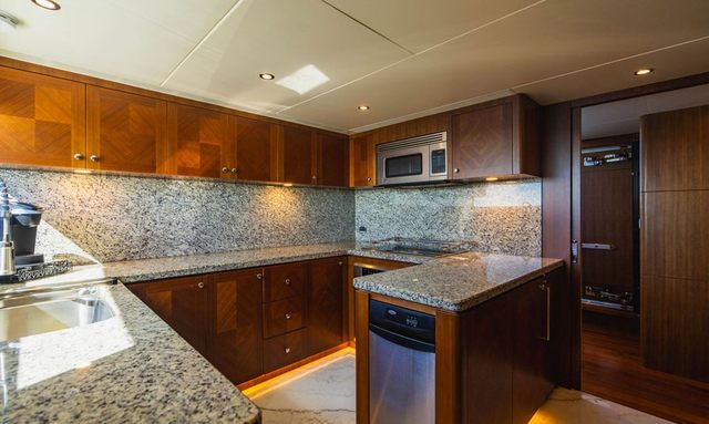 Cover Girl yacht Open Galley Concept