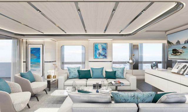 Stella Azure yacht Modern Interior Design