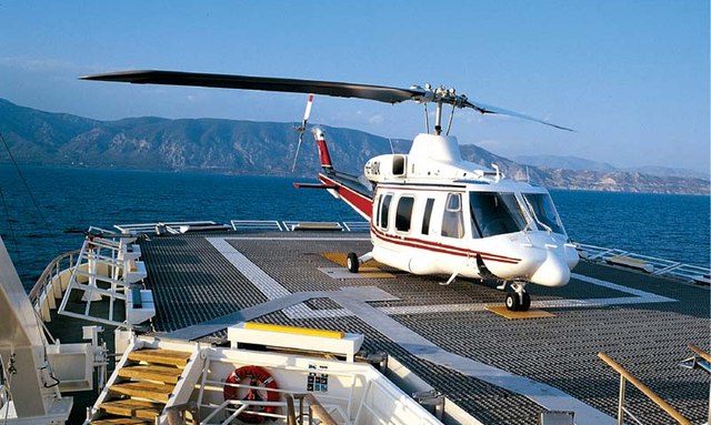 Alexander yacht Helicopter Landing Pad