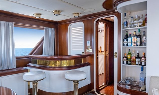 Athina yacht Upper Deck Saloon