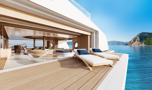 Bravo yacht Expansive Beach Club