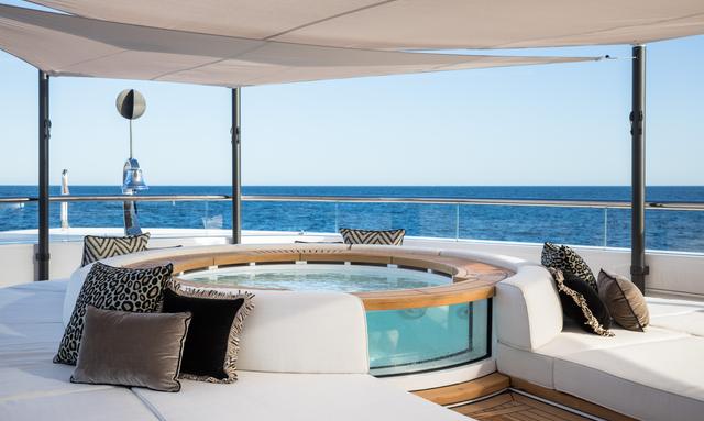 Lady Estey yacht Three bespoke pools across four decks