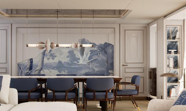Lollipop yacht Dining Room Mural
