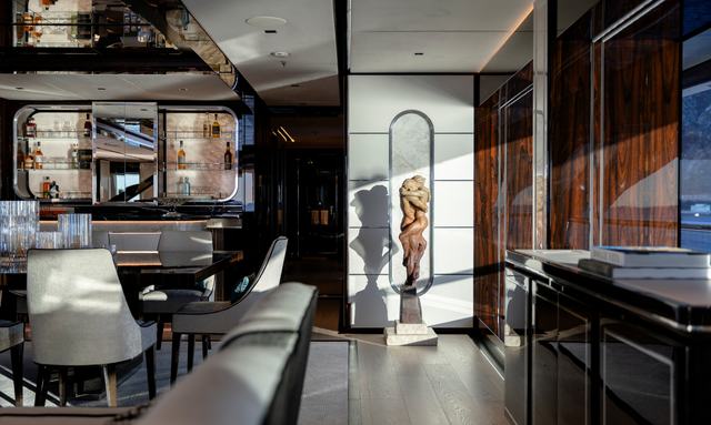 Lady Estey yacht Custom Art Deco interior by Sinot