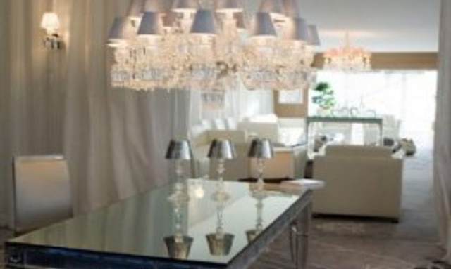 M/Y A yacht Baccarat crystal furniture