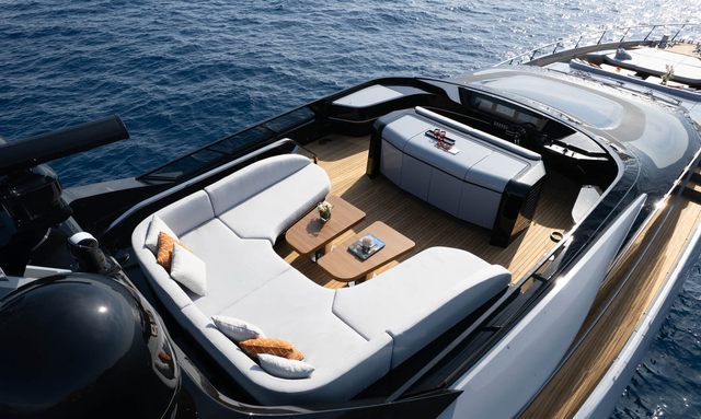 Aether yacht Hidden Flybridge Architecture