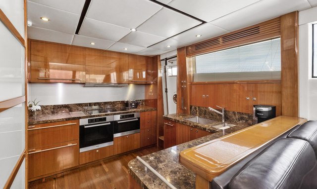 Love N Life yacht High Headroom Galley